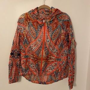 Nanette Lepore Paisley Print Rain Jacket